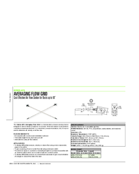 Thumbnail of document Data Sheet - AFG Averaging Flow Grid